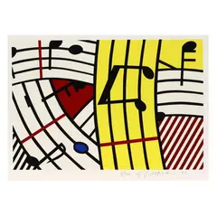 Composition IV by Roy Lichtenstein, Screenprint in colors, sold Feb 2024