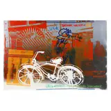 Overseas Culture Exchange by Robert Rauschenberg, Silkscreen print in colors on foil-coated paper, sold Feb 2024