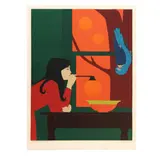 Silent Seasons-Summer by Will Barnet, Lithograph in colors on Arches paper, sold Feb 2024