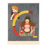 Portrait No. 2 (Afternoon Suite) by Richard Lindner, Lithograph in colors, sold Feb 2024