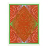 Diamond Chroma by Richard Anuszkiewicz, Screenprint in colors, sold Feb 2024