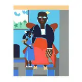 Family (Mother and Child) by Romare Bearden, Screenprint in colors, sold Feb 2024