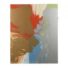 Megastar II (Mick and Madonna) by Richard Bernstein, Silkscreen print in colors on painted canvas, sold Feb 2024