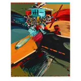 Hopi Eagle Dance by Dan Namingha, Lithograph in colors on paper, sold Feb 2024