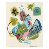 The Garrulous Goat (Chagall's Horse) by Henry Miller, Lithograph in colors on paper, sold Feb 2024