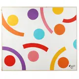 Large Colorful Abstract Painting by Sam Ezell, Oil on canvas, sold Feb 2024