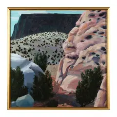 Winter Desert (New Mexico) by Maud Gatewood, Acrylic on canvas, sold Feb 2024