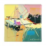 Small Untitled Abstract by Bob Rankin, Oil on canvas, sold Feb 2024