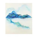 Untitled Landscape by Bob Rankin, Watercolor and acrylic on canvas, sold Feb 2024