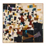 Untitled Collage by Anne Wall Thomas, Acrylic and collage on masonite, sold Feb 2024