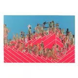 Nude Ascending a Staircase by Thomas H. Brylawski, Mixed media collage and acrylic on masonite, sold Feb 2024