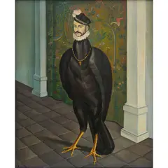 Cruauté de la mémoire by Jane Graverol, 1956, Huile sur Isorel, sold Jun 2024