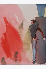 Gwendoline by Allen Jones, 1979, Gouache et aquarelle sur papier, sold Oct 2024