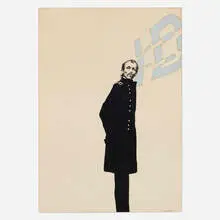 Mr. Upton by David Oxtoby, 1966, watercolor on paper, sold May 2026