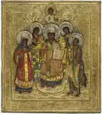 Russisch, um 1800 by Deesis mit Basma, tempera, offered Dec 2016