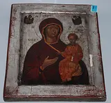 Russisch, um 1800, mit Ergänzungen by Gottesmutter Hodegetria, tempera, sold Dec 2016