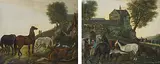 Gegenstücke by Salomon Landolt, gouache, sold Dec 2016
