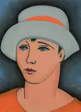 Emmy", 1927 by Conrad Meili, oil on board, offered Dec 2016