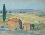 Spanische Landschaft by Hans Potthof, oil on canvas, offered Dec 2016