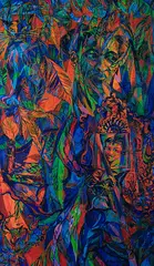 Comme chat et chien, 1963/64 by Rolf Dürig, oil on canvas, offered Dec 2016