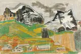 Schärhorn am Klausenpass by Erna Schillig, pastel, sold Dec 2016