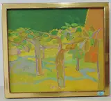 Kleine Baumlandschaft", 1969 by Eugen Früh, oil on canvas, offered Dec 2016