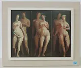 Aktstudien by Hermann Pieper, oil on board, sold Dec 2016
