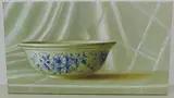 Porzellanschale mit Blumendekor by Markus Roffler, oil on canvas, sold Dec 2016