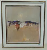 Nussbaumen", 1972 by Hans Ruedi Sieber, oil on canvas, sold Dec 2016