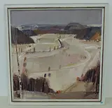 Tösstal bei Zell", 1972 by Hans Ruedi Sieber, oil on canvas, sold Dec 2016