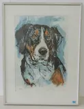 Berner Sennenhund by Fritz Hug, color lithograph, sold Dec 2016