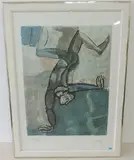 Harlekin by Rudolf Mirer, 1985, color lithograph, sold Dec 2016