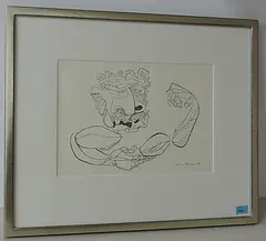 Komposition by Max von Moos, 1958, ink, sold Dec 2016