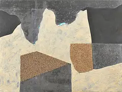 Mountain Land by David Hare, 1978, mixed media, sold Sep 2016