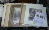 Comprising 23 scenes of buildings in Washington by Helen Gatch Durston, circa 1942, crayon and graphite on paper, sold Oct 2024