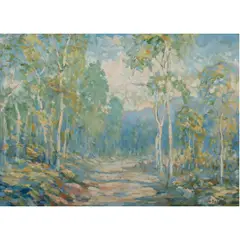 Path Through the Woods by Joseph Raphael, oil on board, sold Dec 2023