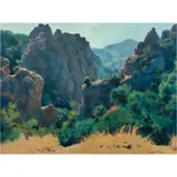 Untitled by Emil Kosa Jr., oil on board, sold Dec 2023