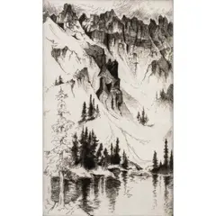 Untitled by Gene Kloss, etching, sold Dec 2023