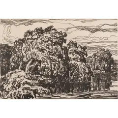 Untitled by Birger Sandzén, lithograph, sold Dec 2023