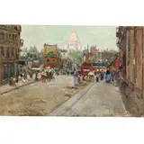 Place du Tertre by Carlo Brancaccio, oil on board, sold Dec 2023