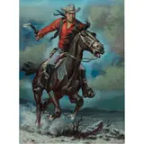 Untitled by James Dwyer, oil on canvas affixed to board, sold Dec 2023