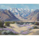 Desert Wildflowers - Palm Springs by Carl Sammons, oil on canvasboard, sold Dec 2023
