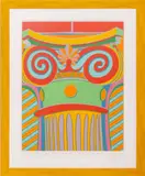 Ionic Involute Dawnwardium by Clayton Pond, 1974, Screenprint in Colors, sold Mar 2025