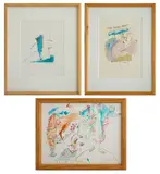 Brame Steps; Mother Warrior by Eva Bouzard-Hui, Mixed Media on Paper: "The Relationship and The Embrace", sold Mar 2025