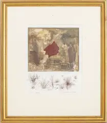 Untitled by David Wilson, 1989, Mixed Media on Paper, sold Mar 2025