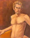 Nude Man by Penny Purpura, Oil on Canvas, sold Mar 2025