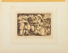 Fiesta by Irwin D. Hoffman, Etching on Paper, sold Mar 2025