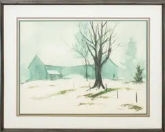 Attributed by Joseph Kaplan, Watercolor on Paper, sold Mar 2025