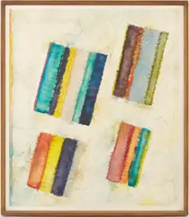 Kites by Walter Hollis Stevens, 1970, watercolor on paper, sold Jan 2024