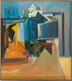 Open Windows by Walter Hollis Stevens, acrylic on canvas, sold Jan 2024